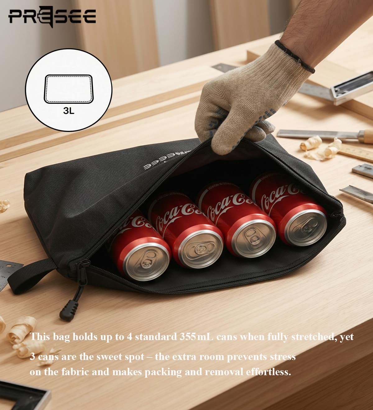 Heavy Duty Canvas Tool Pouch, Multi-Purpose Zipper Utility Bag, Durable Stora…