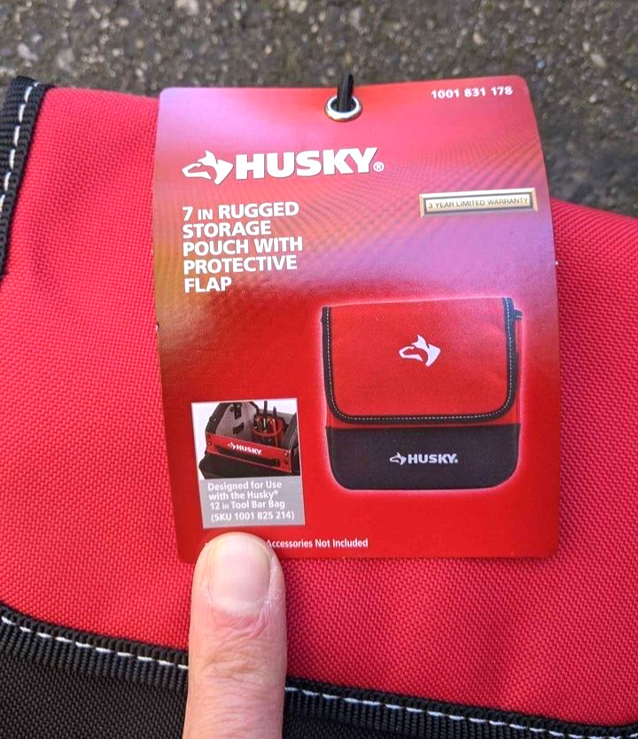 NEW HUSKY TOOLS NYLON BAG 12″ 257-759 POUCH DOCUMENT BAGs HANGALLS 18″ 36″