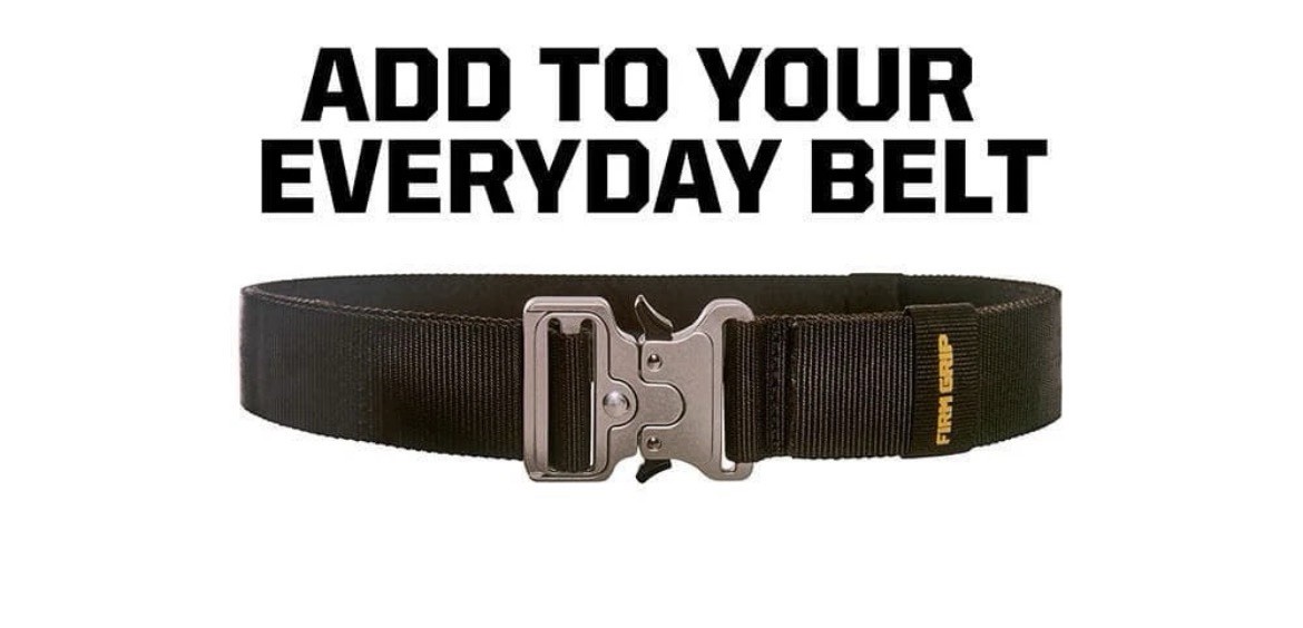 Tool Belt Work Waist Adjustable Heavy Duty Nylon Black Quick Release Jobsite