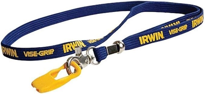 IRWIN Vise-Grip Nylon Performance Lanyard System with Clip Blue/Yellow ~ New
