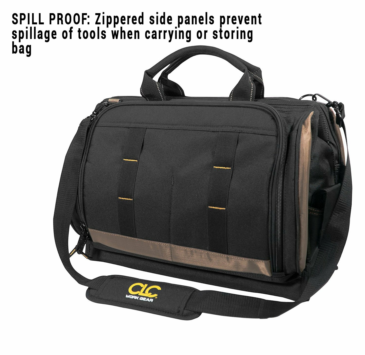 CLC Tech Gear Portable, 50 Pocket, Wear & Abrasion Resistant Tool Carrying Case