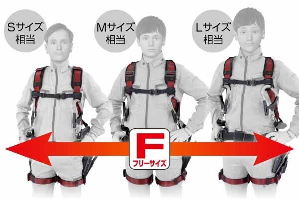 TAJIMA Safety Support Belt Pad and Suspenders A4SFAF-SI made in Japan