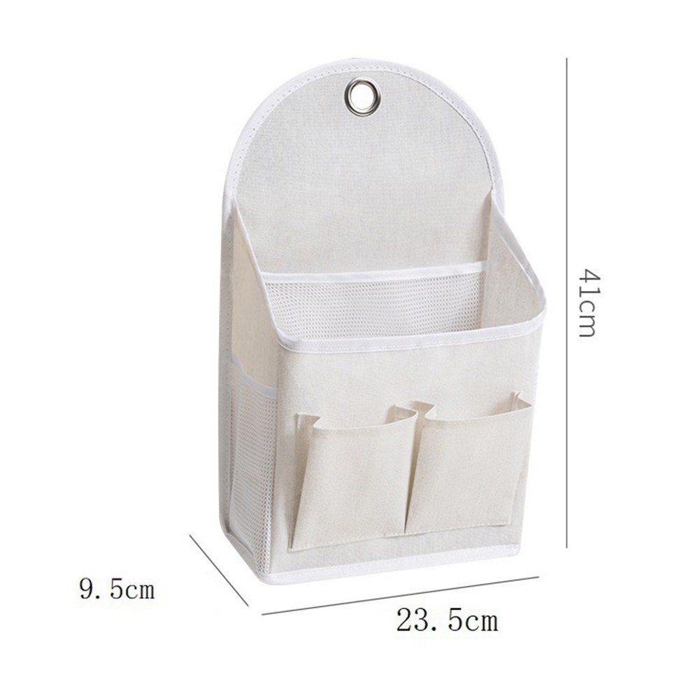 Wall Mounted Storage Bag Organizer with Multiple Compartments for Dorm
