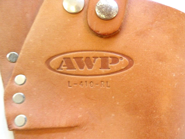 AWP L-410-RL Saddle Leather Tool Belt Cordless Drill Holster Pouch Construction