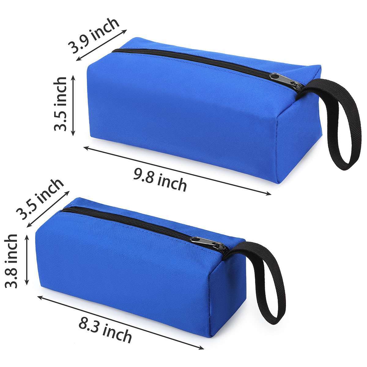 Multi-purpose Oxford Canvas Tool Bag Zipper Small Organizer Pouch Heavy Duty