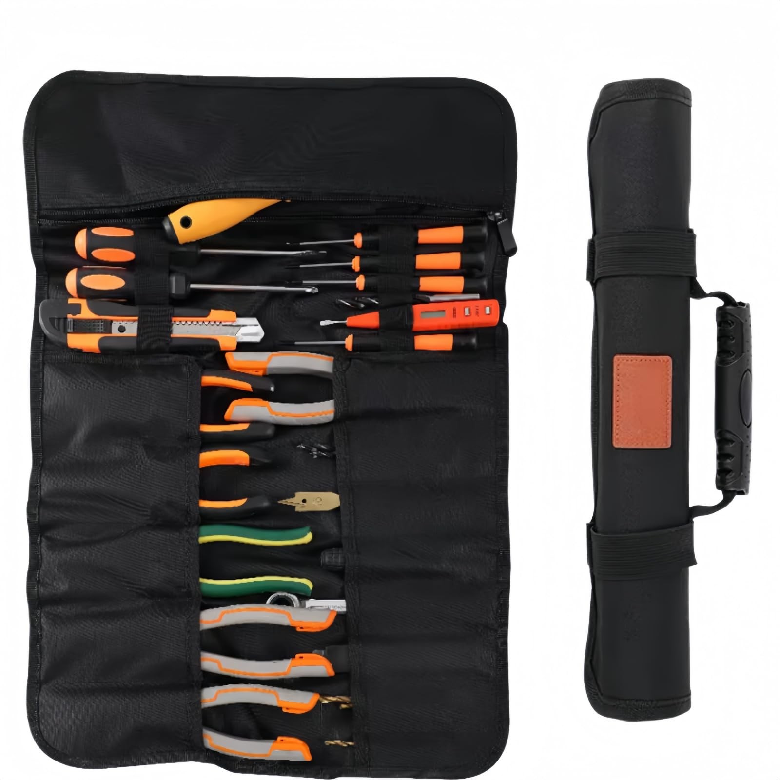 Tool Bag Roll Up Pouch 22+1 Pocket Waterproof Heavy Duty Storage Organizer