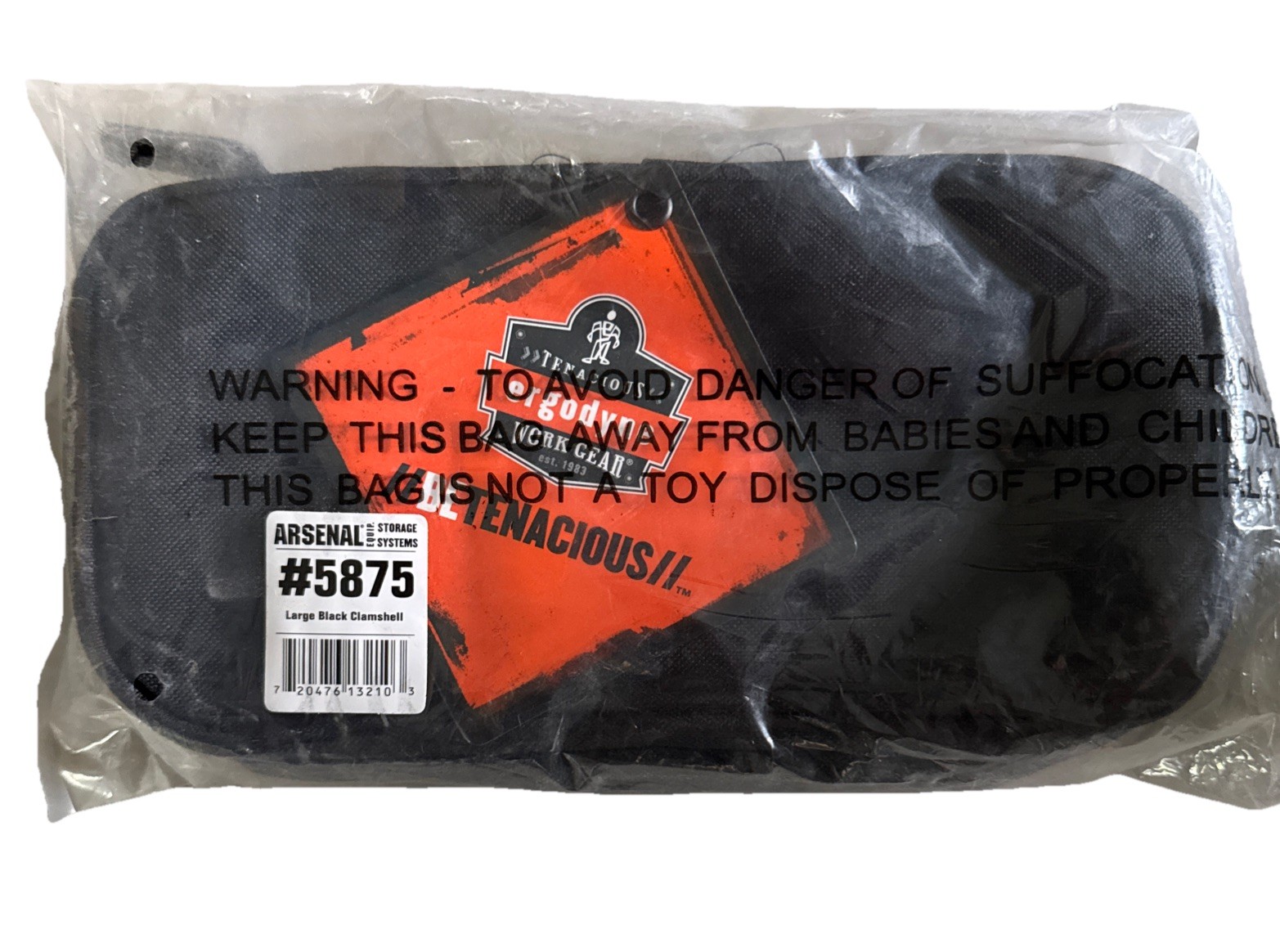 Ergodyne Work Gear Large Black Clamshell 5875