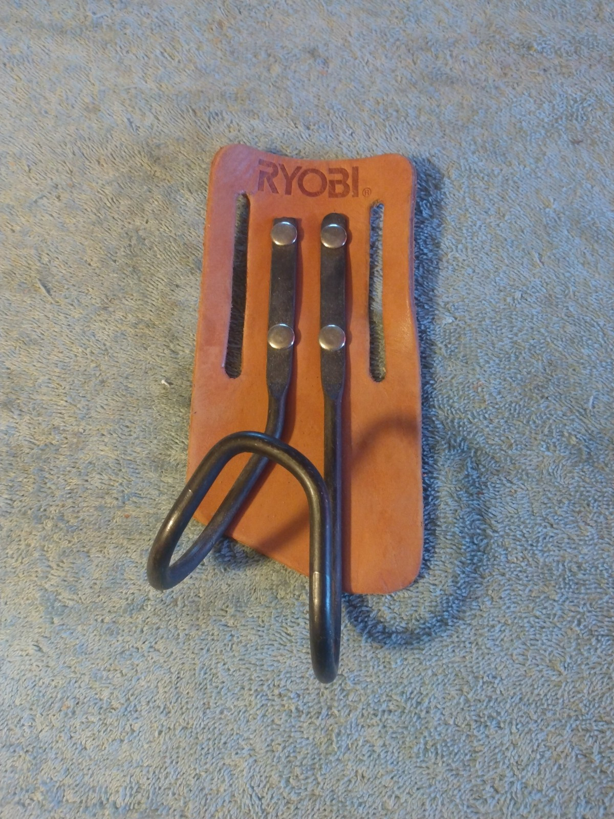 VTG Ryobi Leather & Steel Hammer Holder 3″ x 6.5″