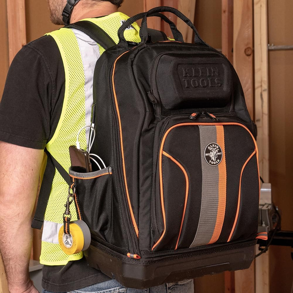 Klein Tools 62800BP Backpack Tool Bag, Tradesman Pro Extra-Large 40-Pocket Elect