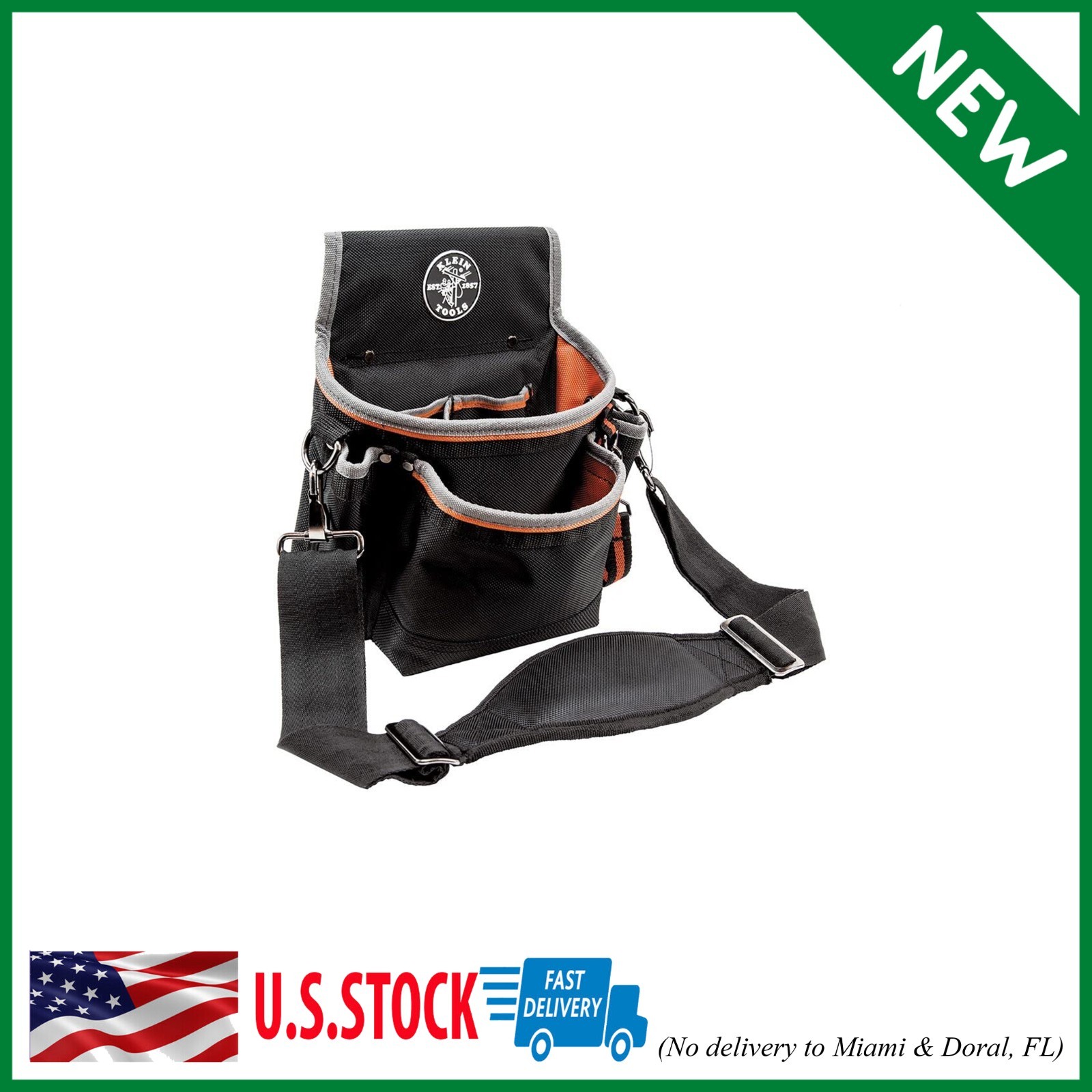 Tools 5240 Tradesman Pro Tool Pouch With Padded Shoulder Strap, Reinforced Bott