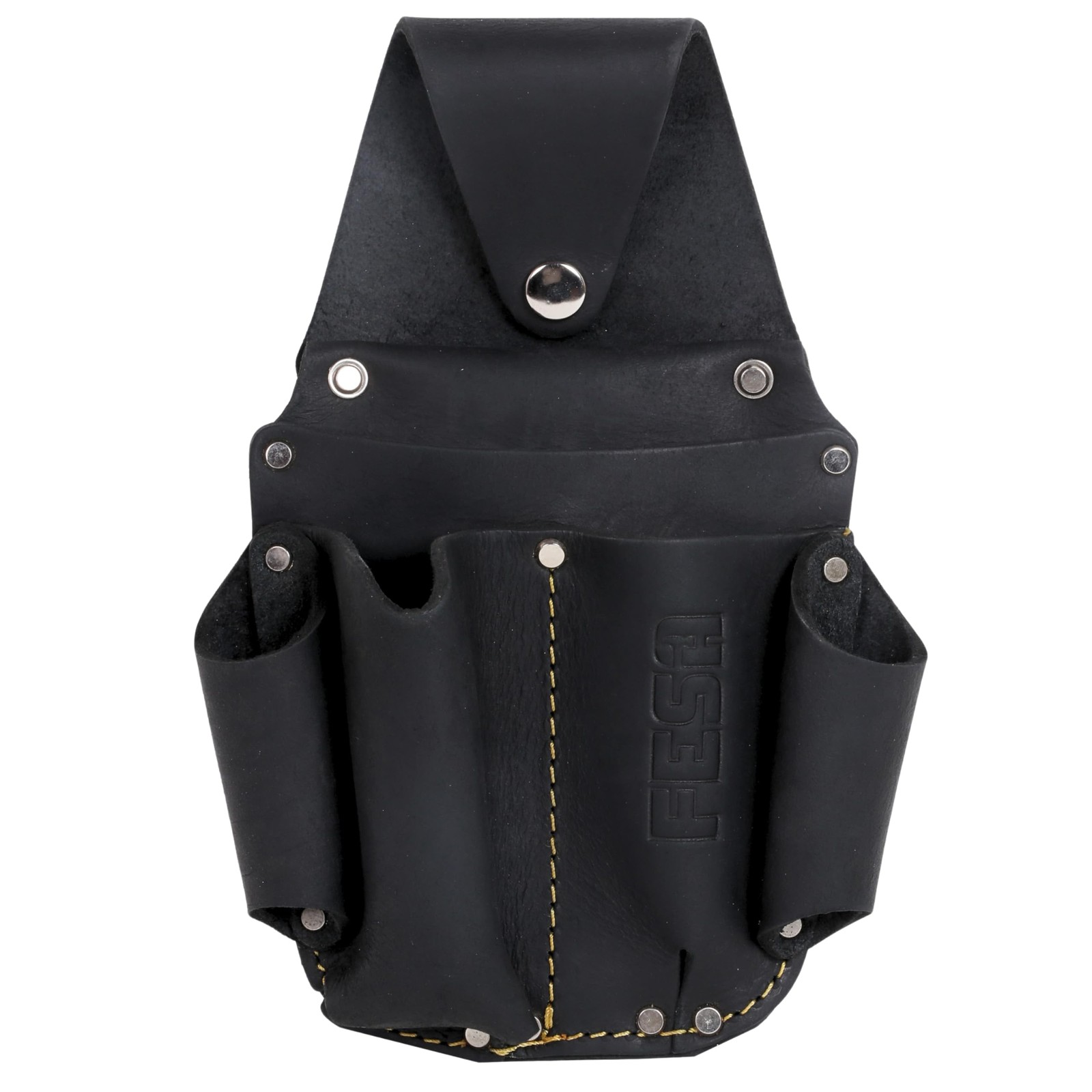 Leather Electrician Tool Pouch Pocket Caddy Clip On Voltage Meter Fits 3 Inch