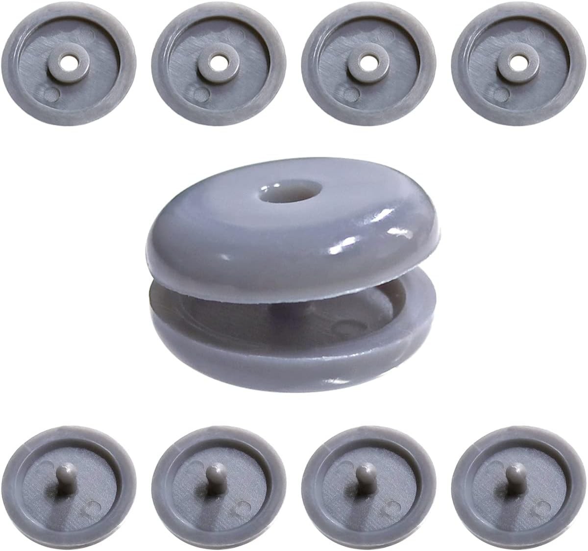 5 Sets Universal Fit Seatbelt Stopper Kit, Snap-on Seat Belt Button Stop,…