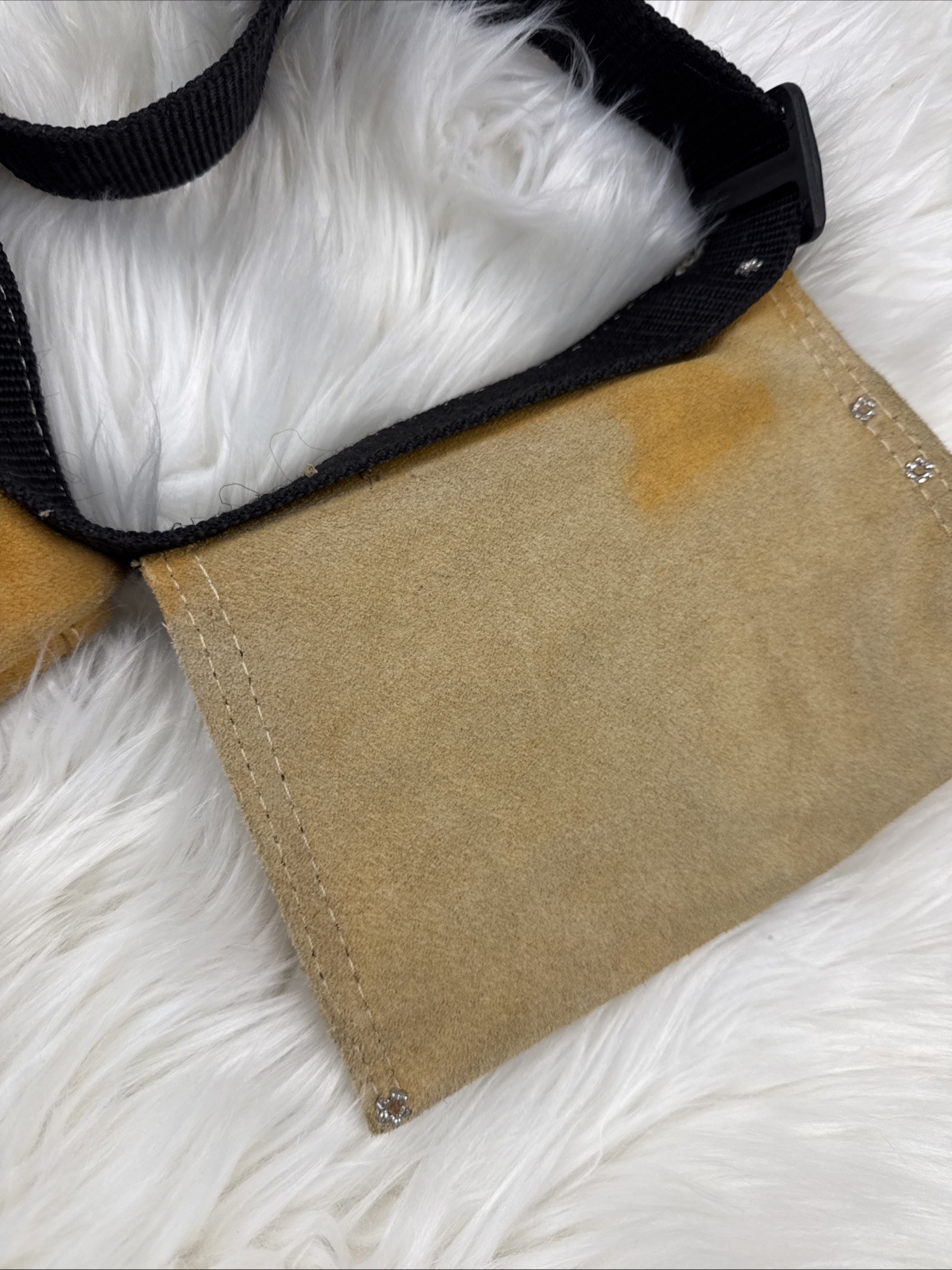 Husky Suede Leather Tool Belt Tool Pouch Work Utility Carpenter Nail Bag