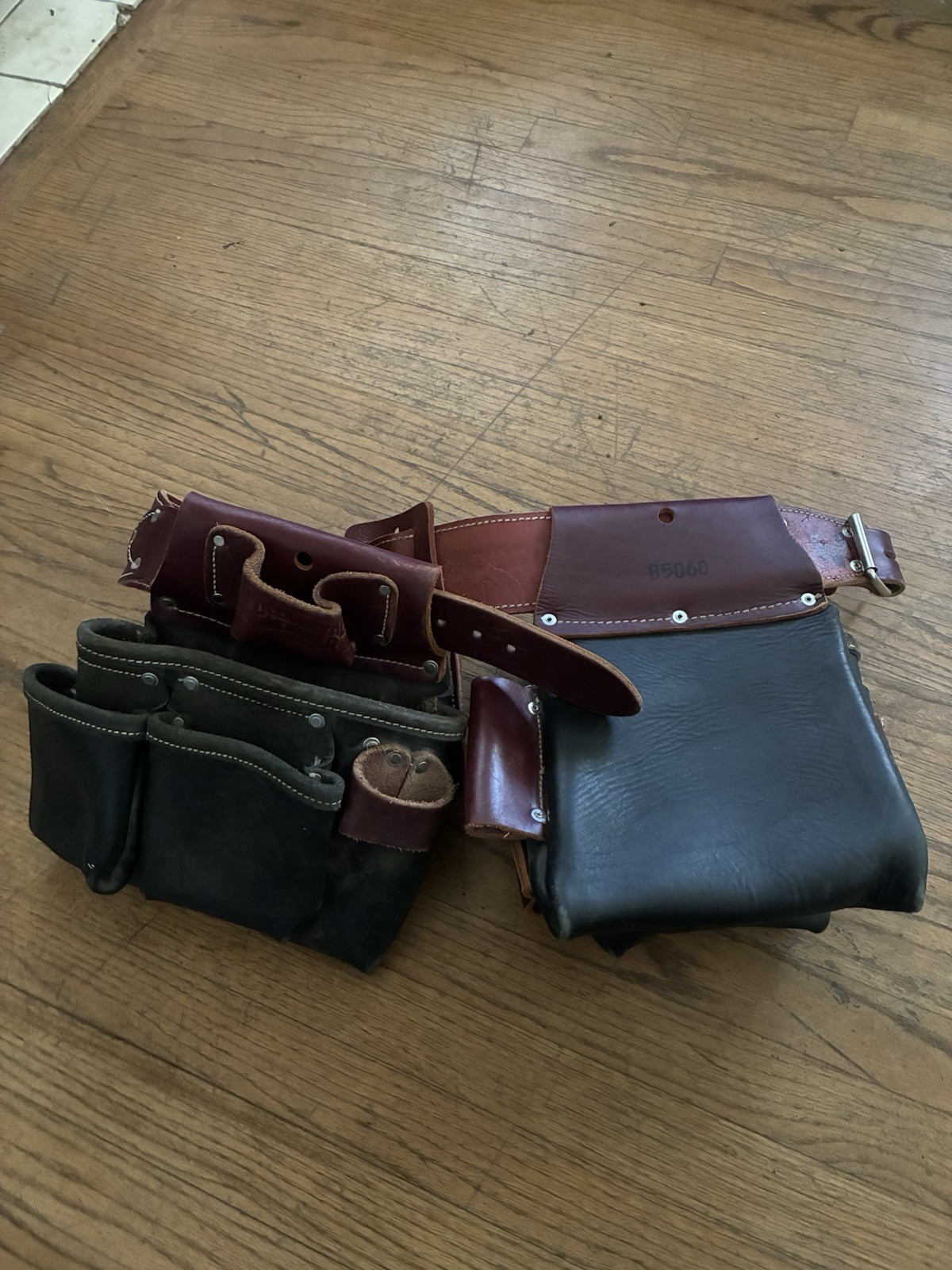 Occidental Leather B5060 Adjustable Tool Belt Brown Black size medium