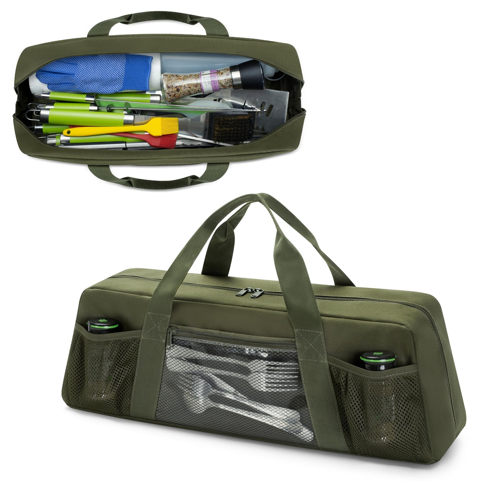 HODRANT Grill Tool Storage Bag, Outdoor BBQ Utensil Holder for Barbecue Tool …