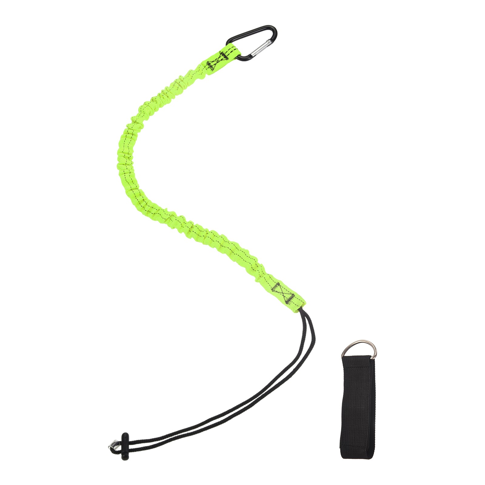 Tool Lanyard with Hook Fastening Tape Loop End (10kg/22lb), (Black)