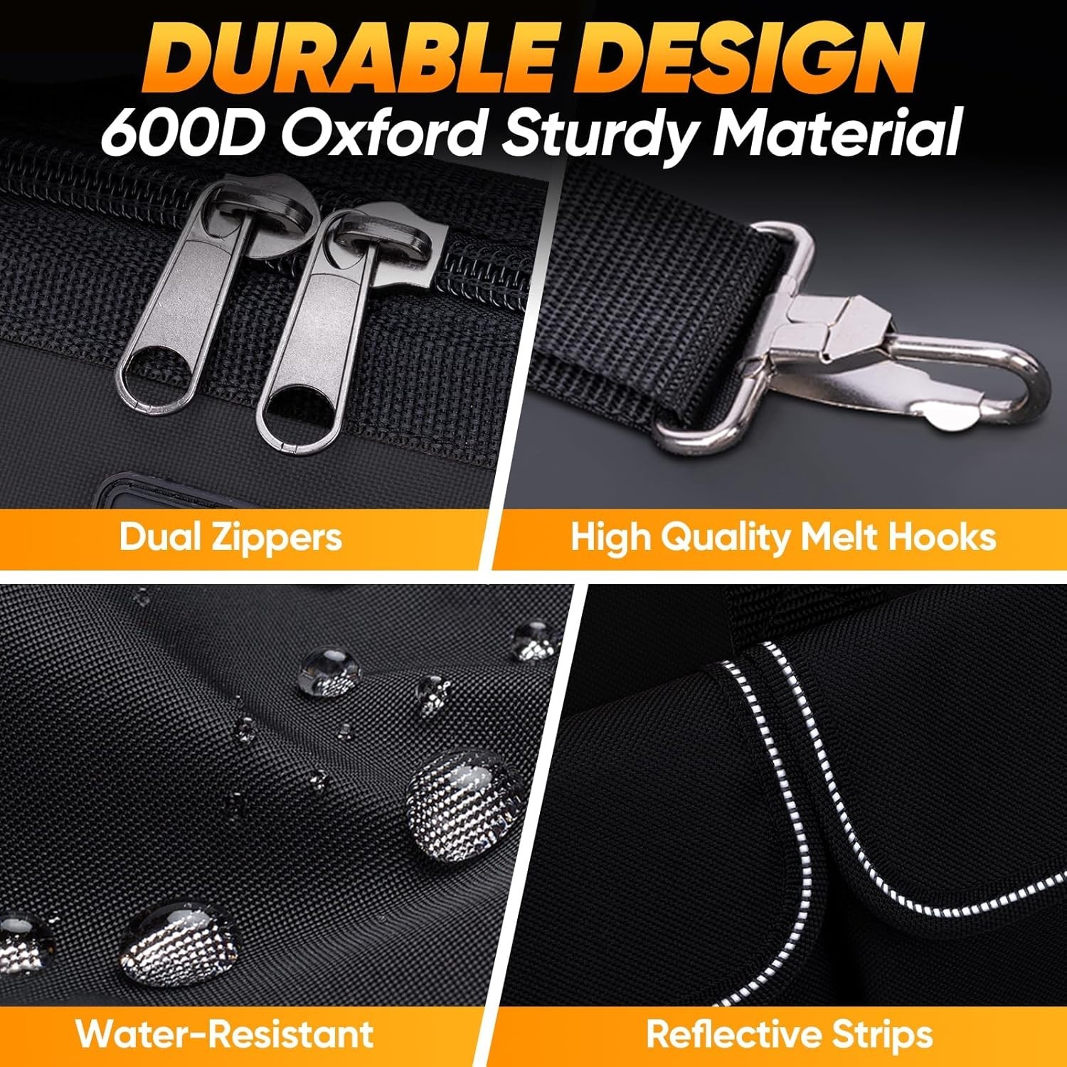 Rugged 12″ Tool Bag with Wide Opening and 8 Pockets – Ideal for Professionals