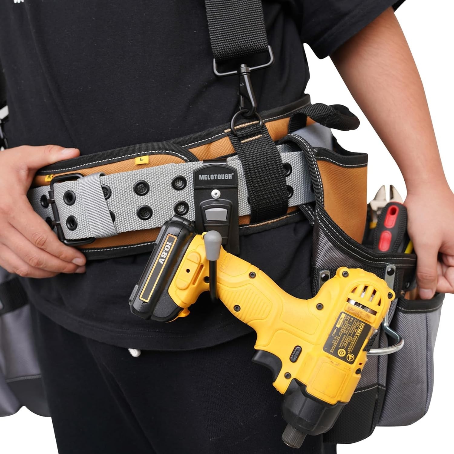 Tool Belt Hook Tool Holster Cordless Drill Holster Hook with Metal Clip for W…