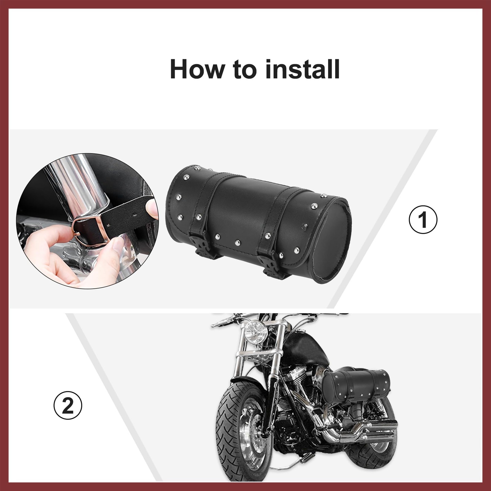 Universal Motorcycle Fork Handlebar Tool Bag Cycling Storage Pouch Bag Waterp…