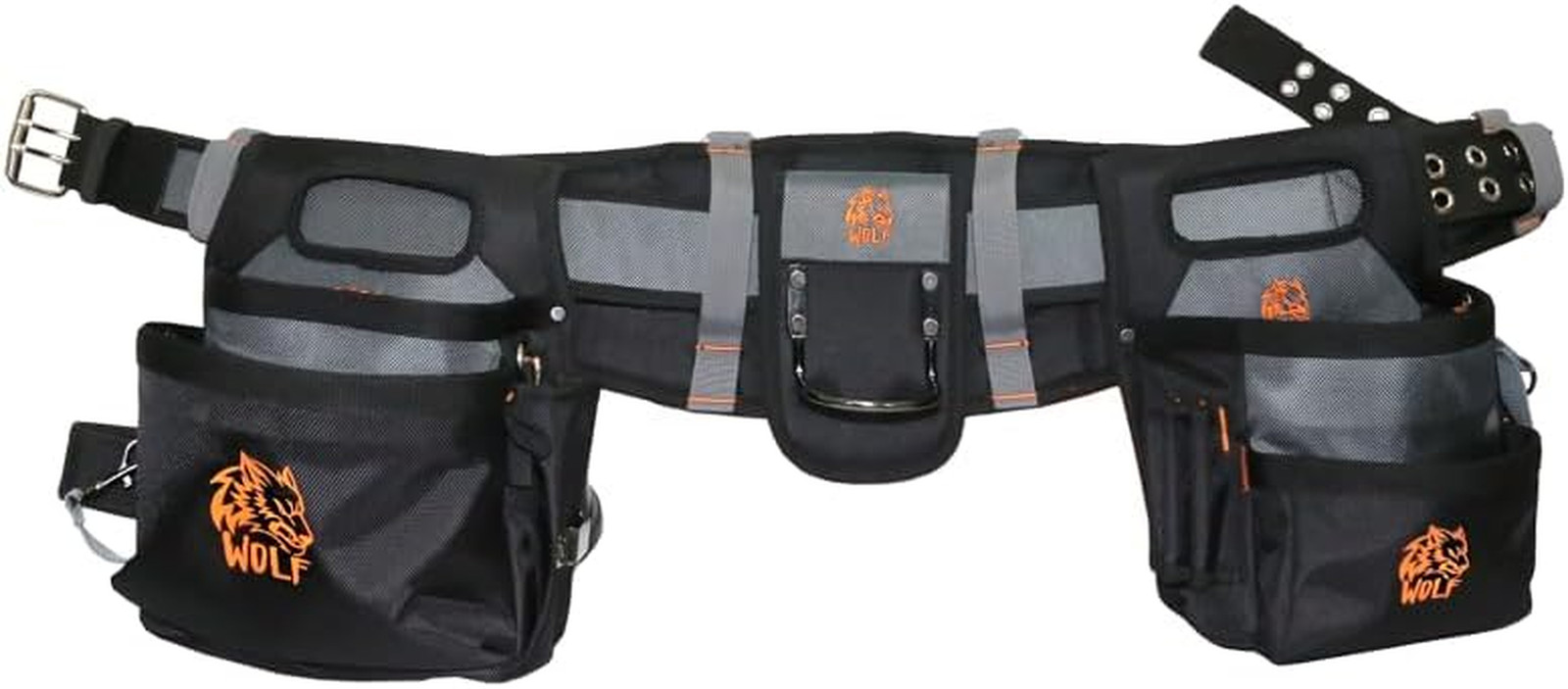 WOLF WTB300 Heavy-Duty Padded Tool Work Belt w/Pouch Bags | Universal Body Waist