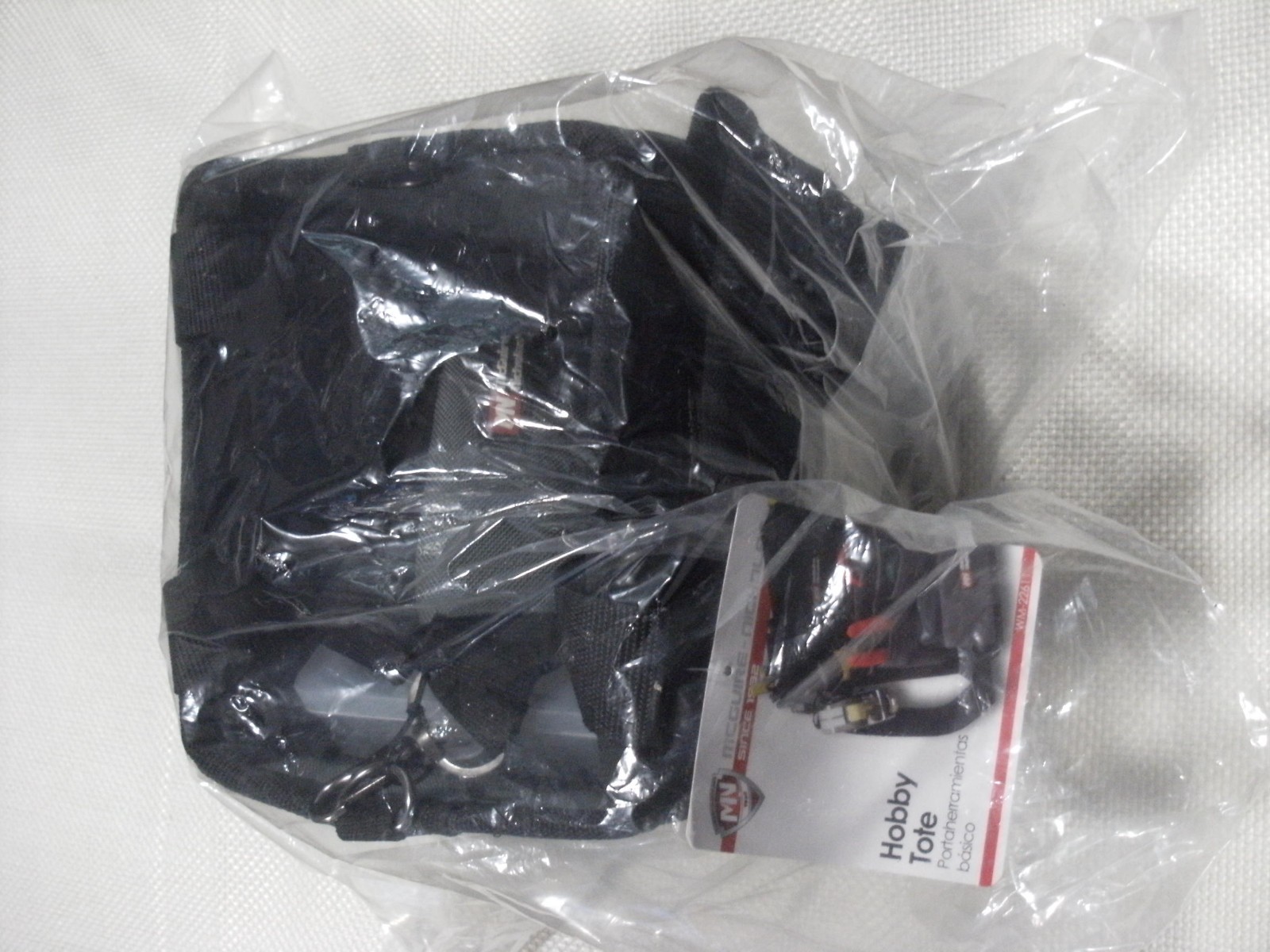Mcguire Nicholas Black Hobby Electricians Tote Tool Bag with Pockets & Parts Bin