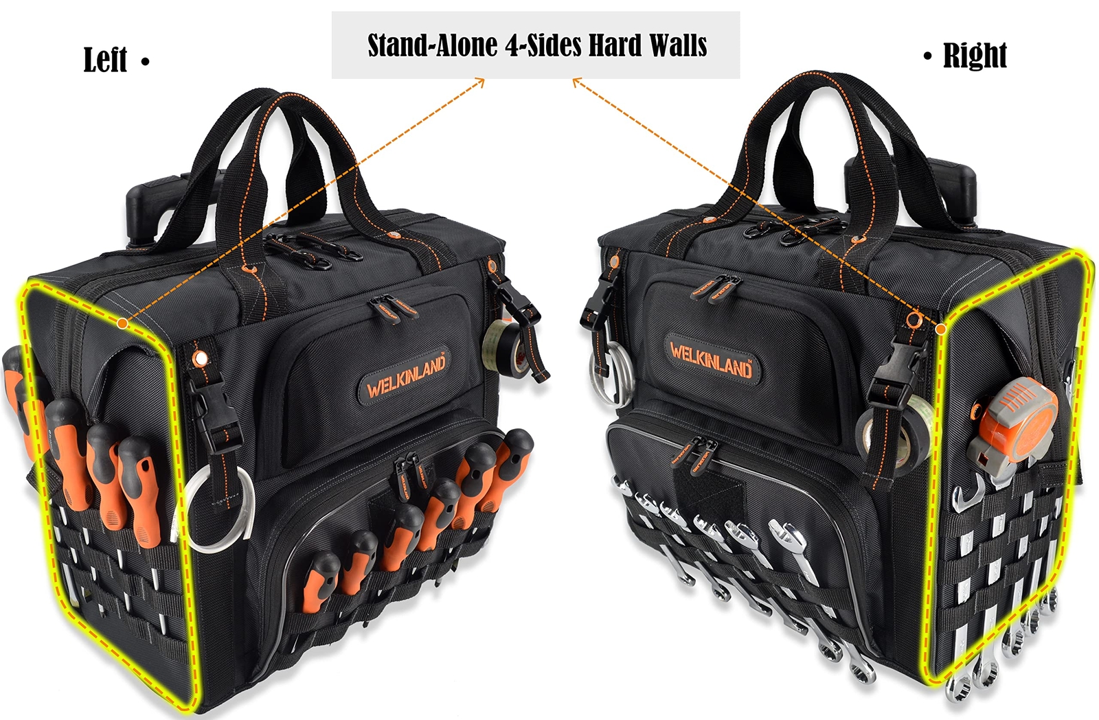 46pockets26″ Rolling Tool Bag Tool Bag With Wheels Large Tool Bag Rolling Tote B