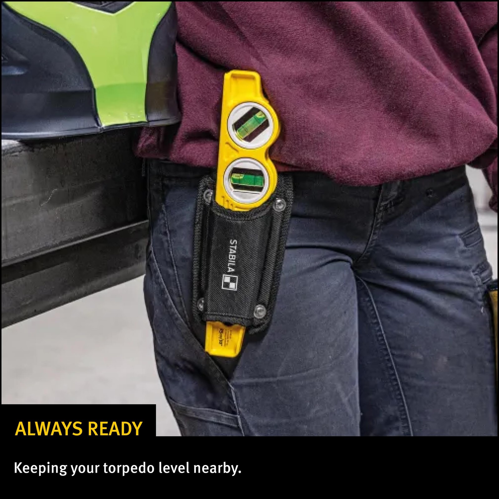 STABILA Cordura Torpedo Level Holster (81S, 81SM, 81SMW45, 81SMW360), Cat. Nu…