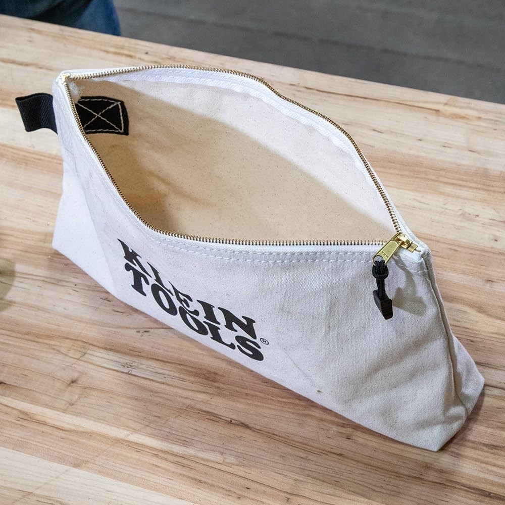 16-Inch Zipper Bag, Extra Long, No. 10 Canvas, Heavy Duty Tool Bag, 3-Inch St…