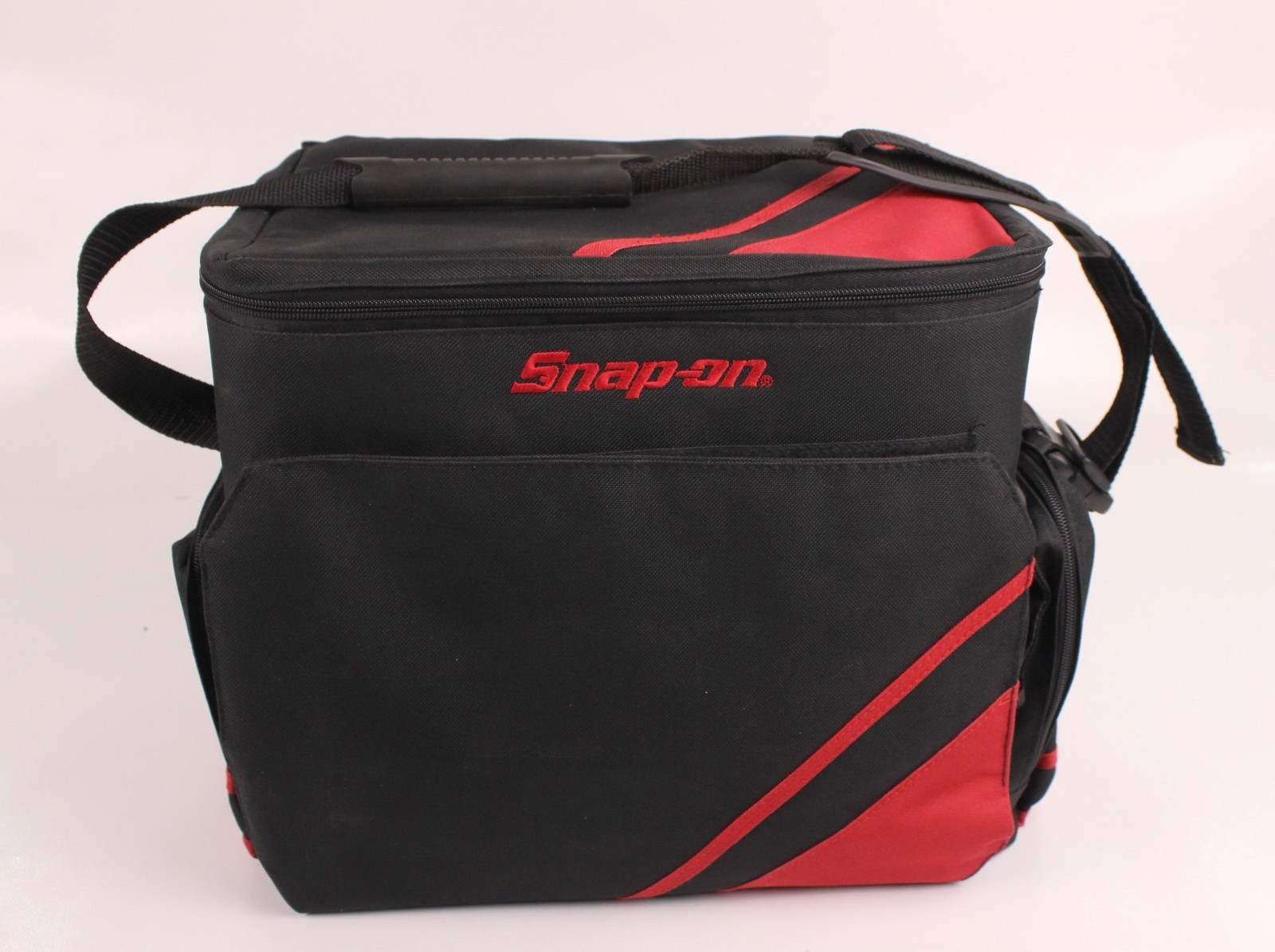 Snap On Large Canvas Fishing Tackle Organizer 15”x9”x12” W/Branded Lures