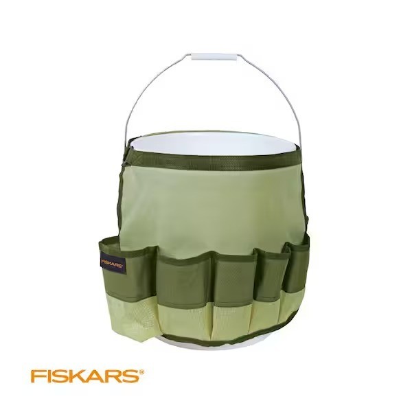 Fiskars 5 Gal. Garden Bucket Caddy (Bucket and Tools Not Included) Easy to Clean