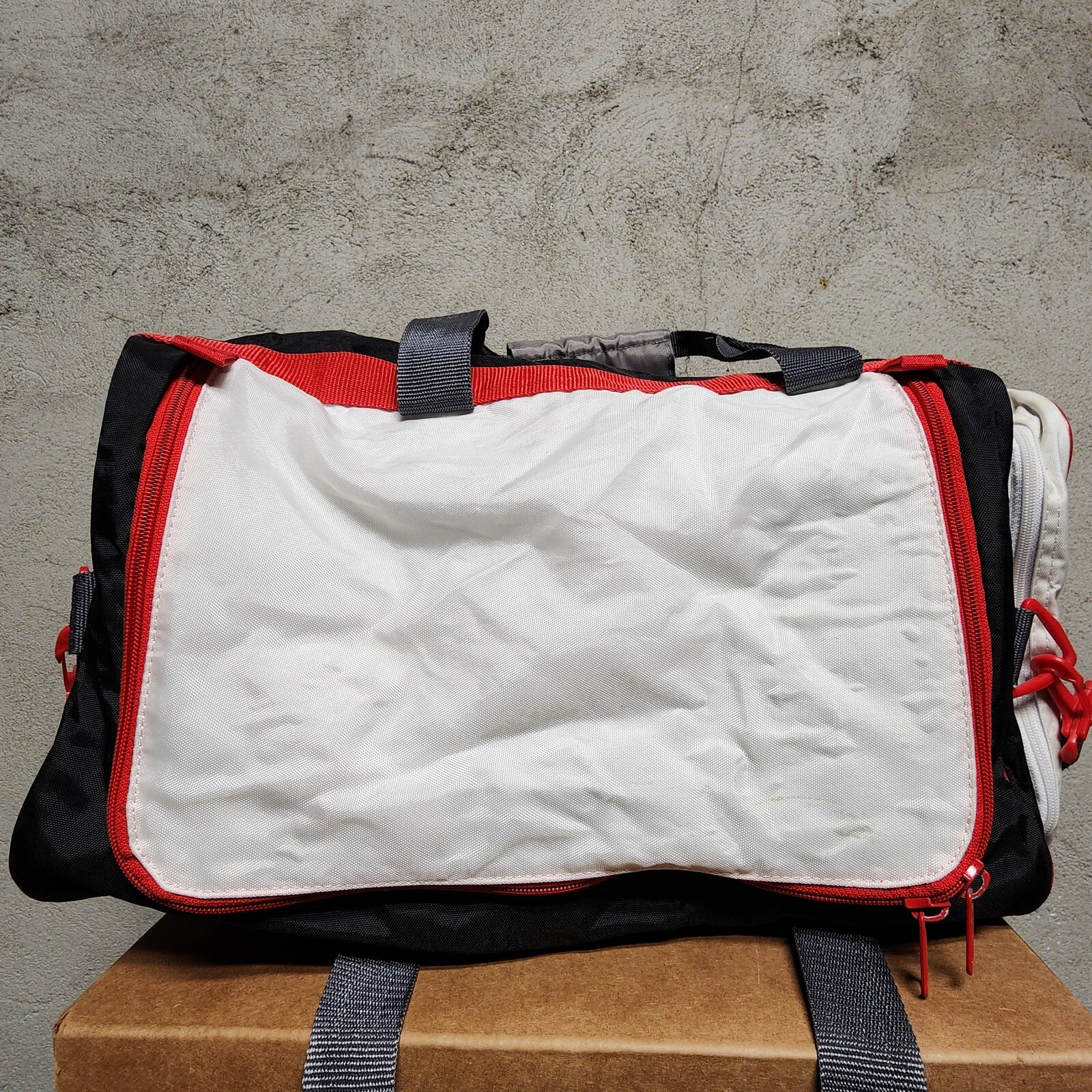Snap-On 90’s Big TimeTool Duffle Bag Tote Red White Black Vintage