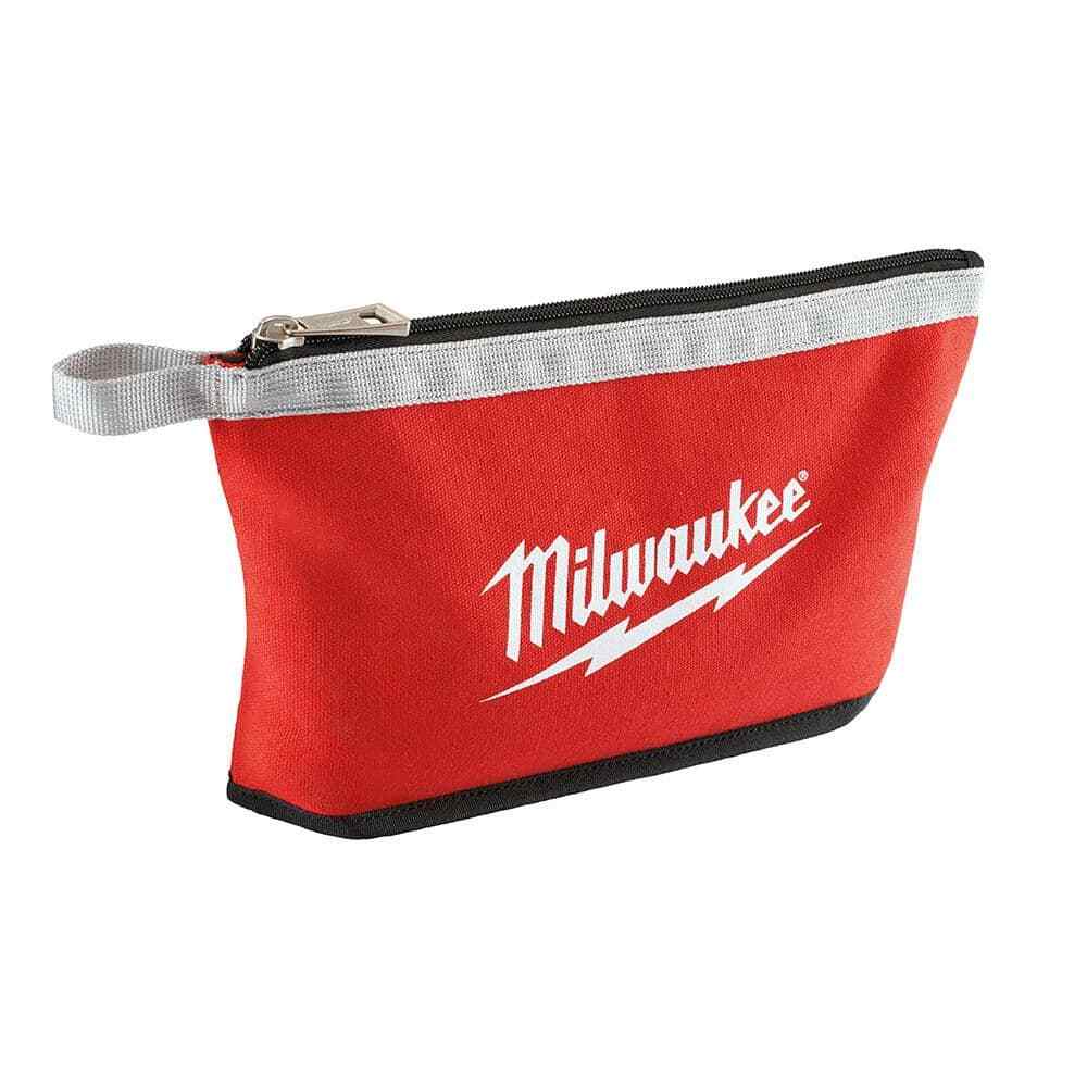Milwaukee Zipper Tool Bag Storage Organizer Pouch Work Multi Color 12 in. 3