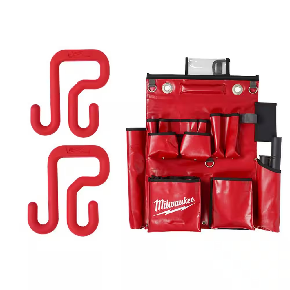 Lineman’S Compact Aerial Tool Apron with 3 In. Bucket Hooks