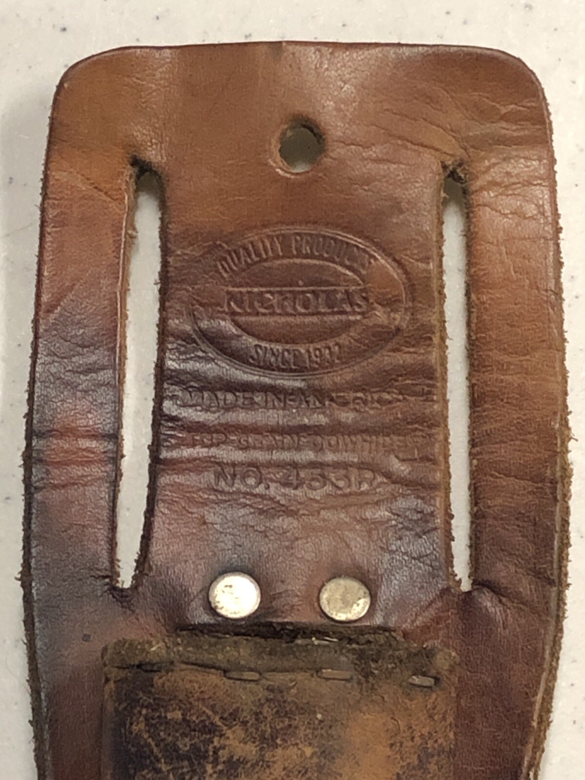 Nicholas Utility Knife Lined Sheath 453R Construction Pouch