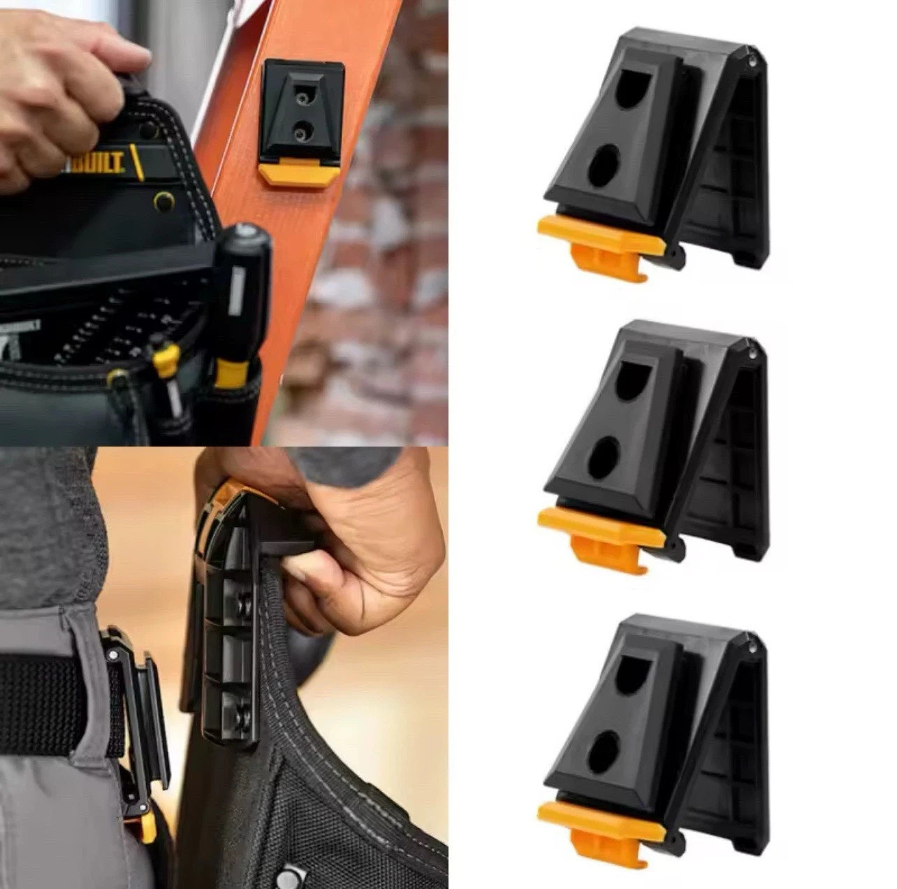 Toughbuilt Belt Clip TB-CT-150 Cliptech Hubs Clips One Touch Type 3pcs(freeship)