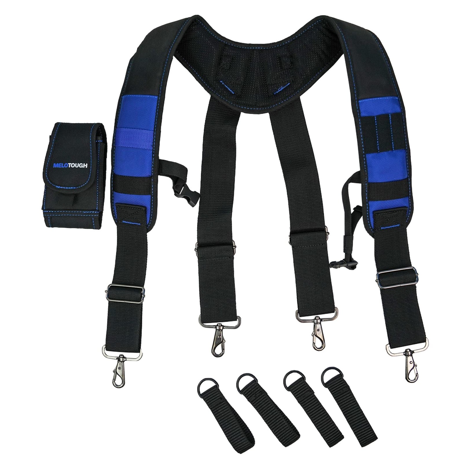 MELOTOUGH Tool Belt Suspenders Construction Work Belt Suspenders with detacha…