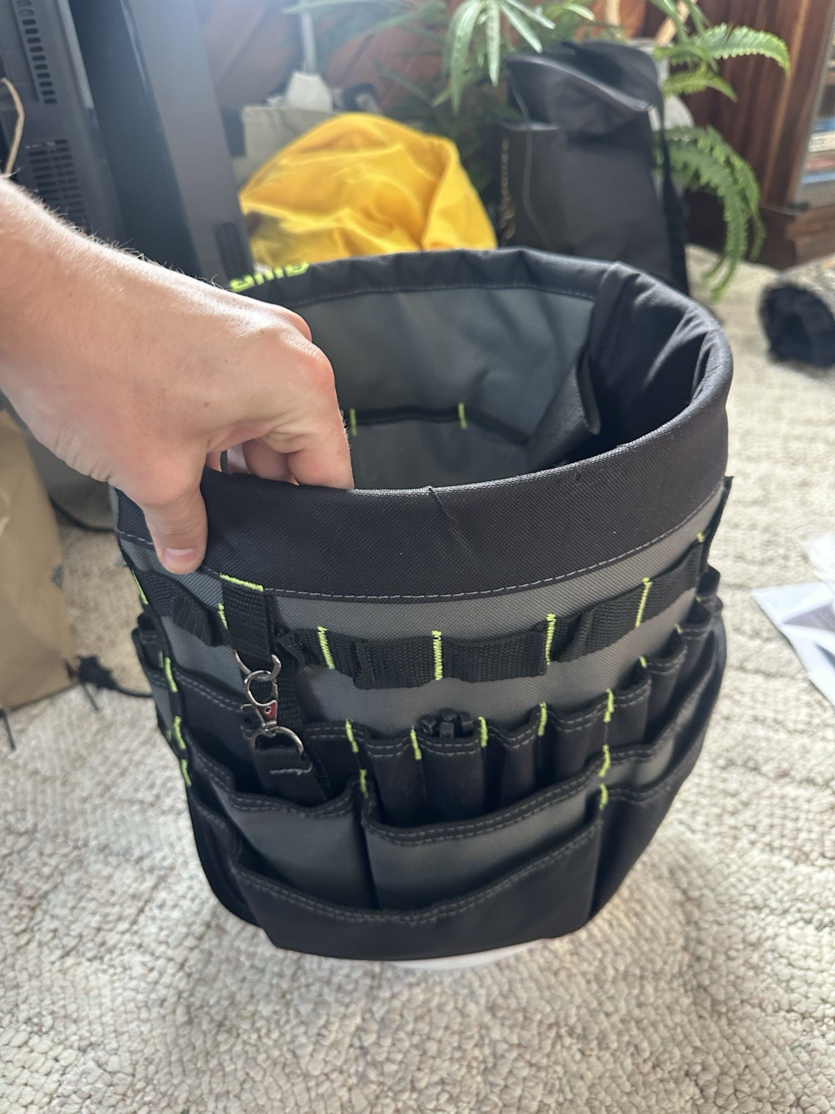 AWP 51 Pocket 5 Gallon Bucket Tool Organizer Caddy w/ Bucket Electrician HVAC