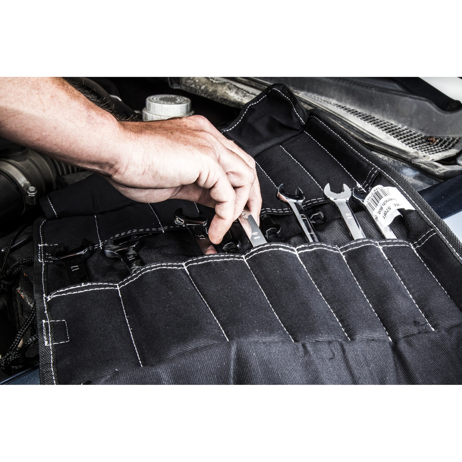 Wrench Roll Sleeve Hand Tool Bag Holder Pouch Small Black Dickies 57061