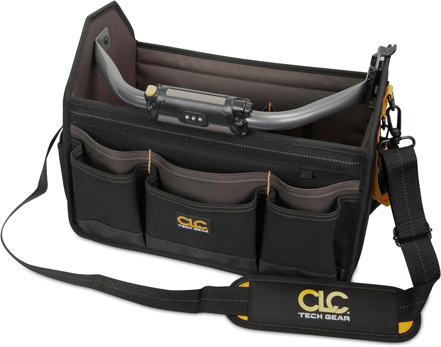 Custom Leathercraft (CLC) L234 15-Inch 22 Pocket Tech Gear Light Handle Open Top