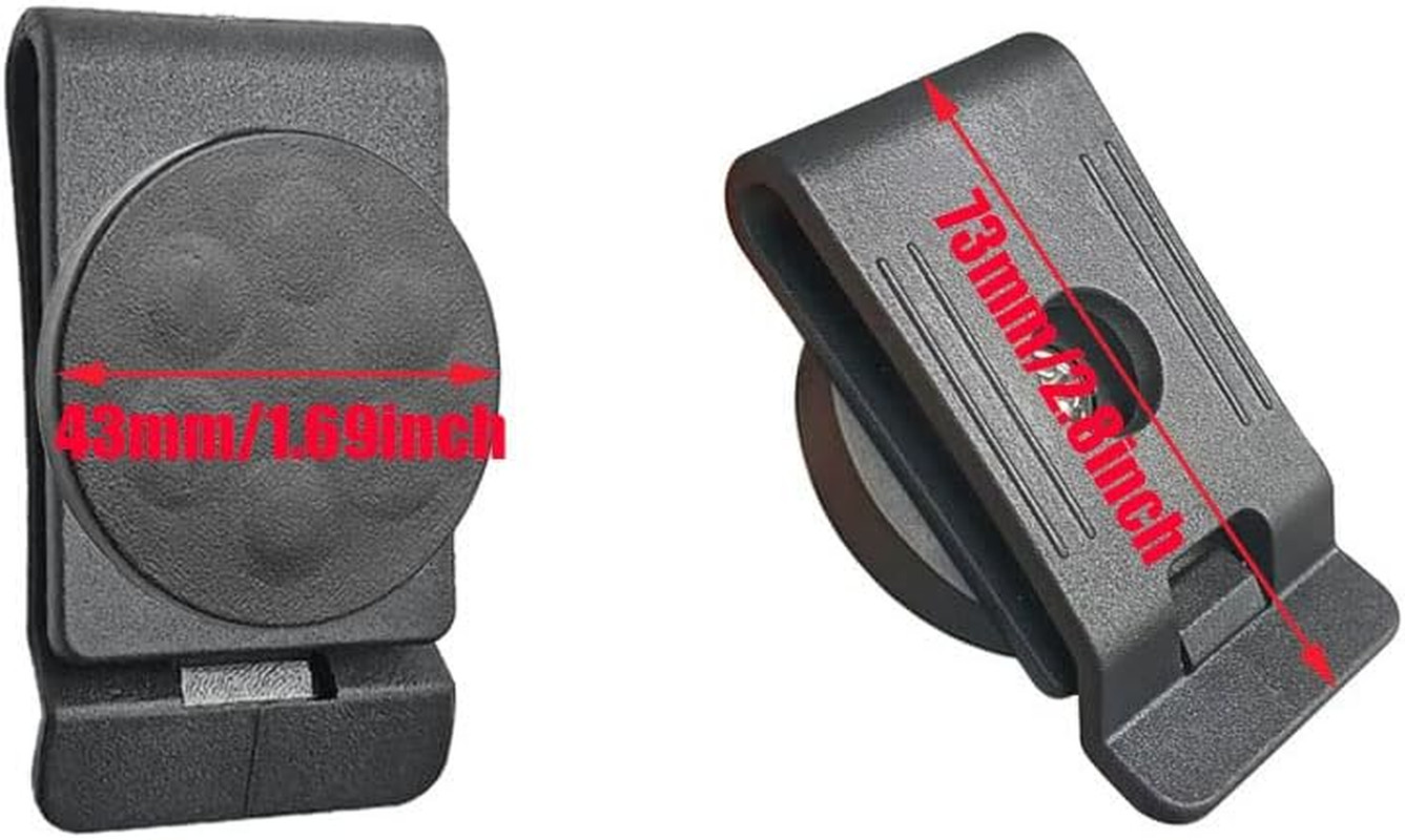 3 PCS Belt Magnetic Clips Heavy Duty Magnetic Tool Holder Black Magnet Belt Orga