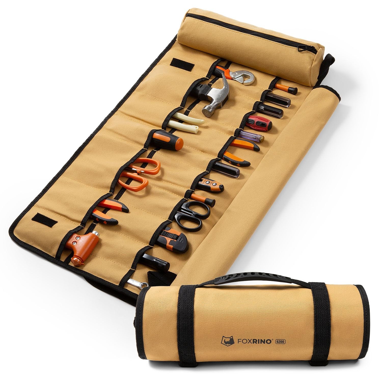 Tool Roll, Heavy Duty Tool Roll Bag Organizer, Roll Up Tool Pouch with 20 + 1…
