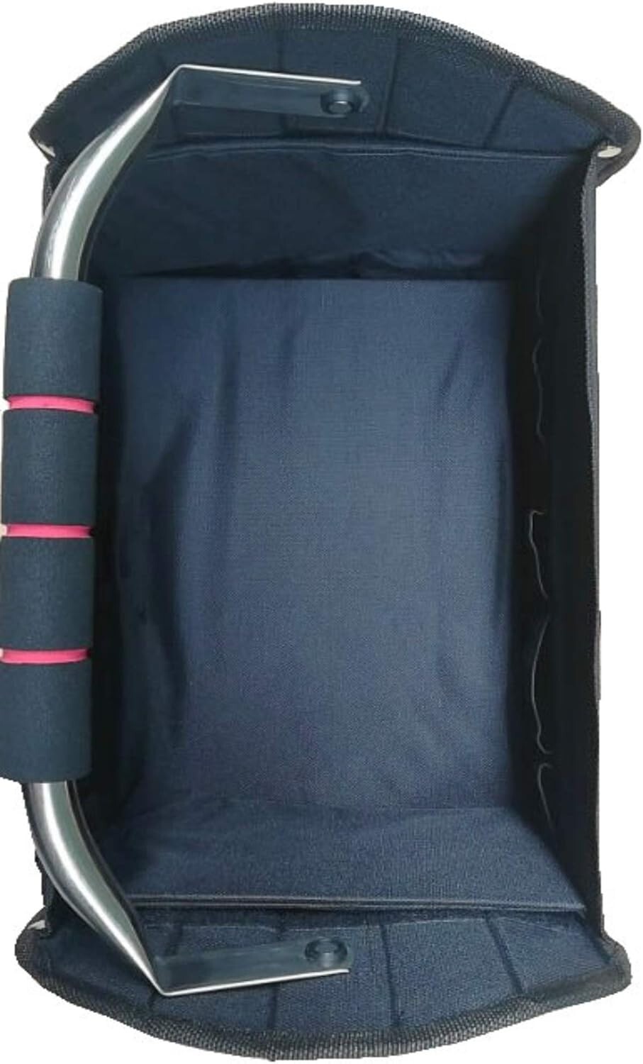 Pink Tote Bag Multi-Purpose Collapsible Wide Mouth Tool Box Organizer W/ Handle