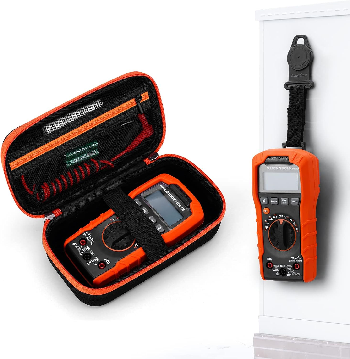 Hard Caser Bundle with Magnetic Hanger Strap Replacement for Klein Tools MM400/M