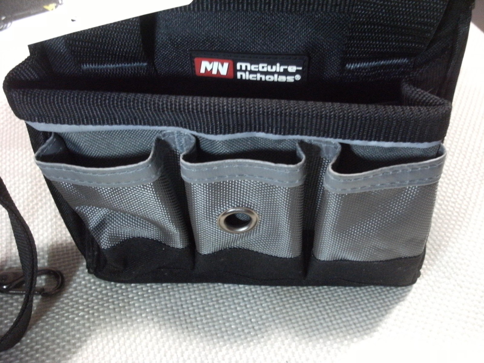 Mcguire Nicholas Black Hobby Electricians Tote Tool Bag with Pockets & Parts Bin