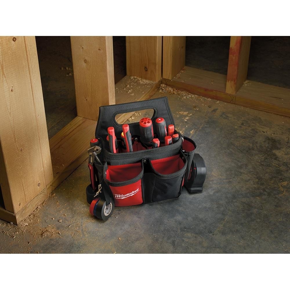Milwaukee 15-Pocket Electricians Tool Holder & 6-in-1 Wire Stripper Pliers