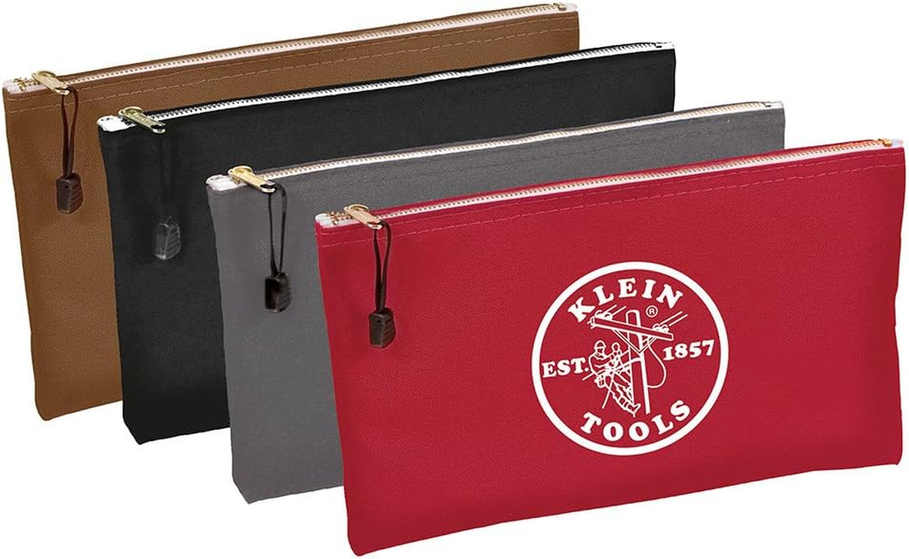 4-Pack Canvas Tool Bags with MAG2 Magnetizer/Demagnetizer for Easy Tool Use