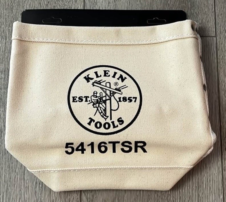 Klein Tools LOT – Quick Release Canvas Tool Belt and Tool/Hardware Bags (x5)