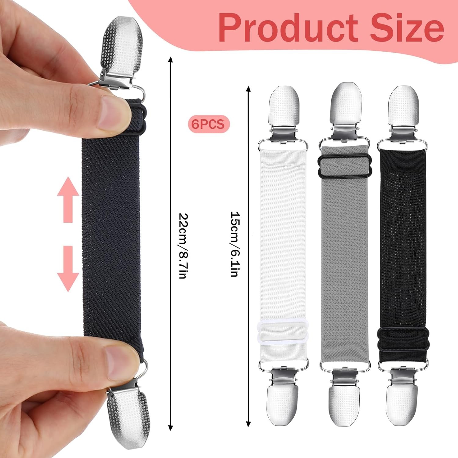 6 PCS Waist Cincher Clip Cinch Clips for Women, Adjustable Tightener…