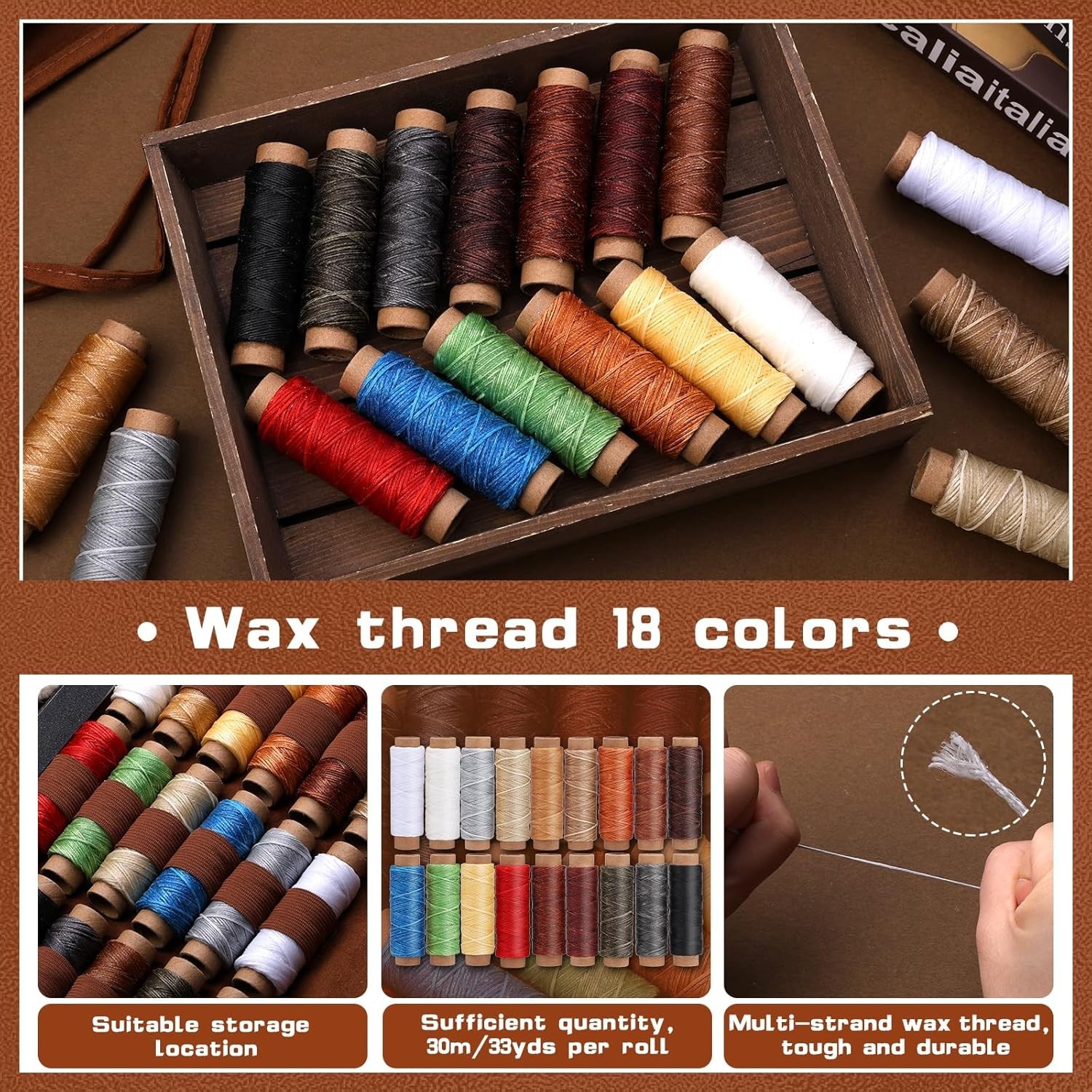 Leather Working Tool Leatherworking Tool Kit with Custom Storage Bag for Carving
