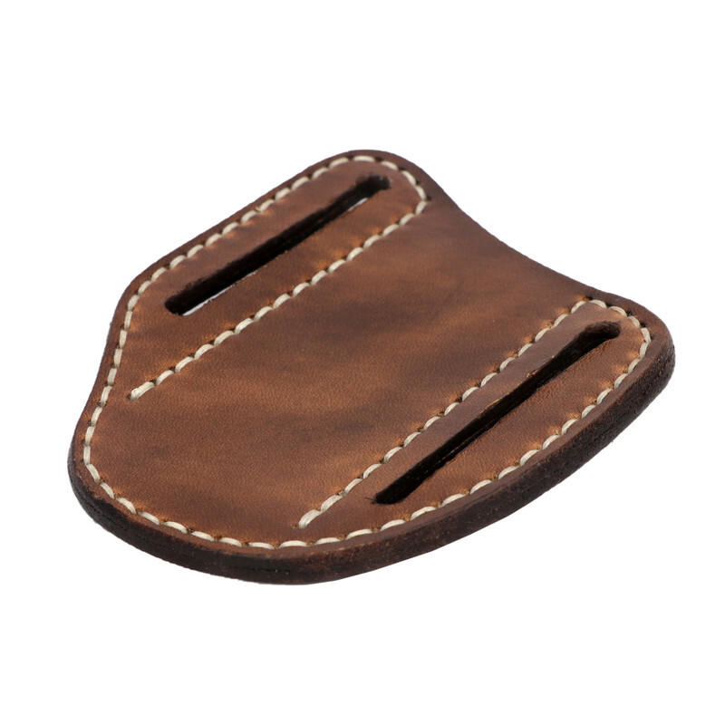TOURBON Leather Mini Pockets Folding Knife Belt Pouch Tool Carry Sheath Cover US